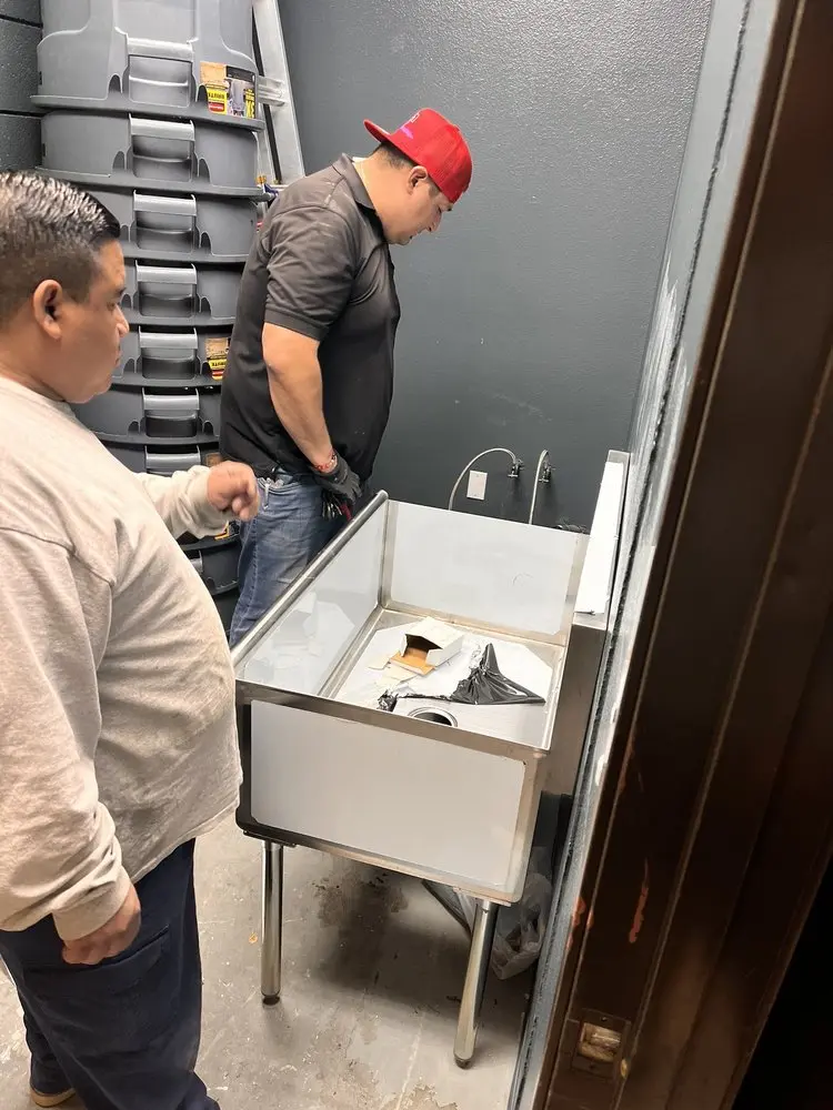 Commercial plumbing and sink installation in Barrington